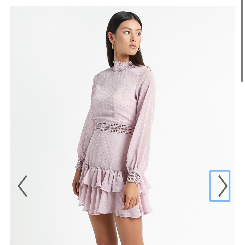 Lavender Ruffle Dress